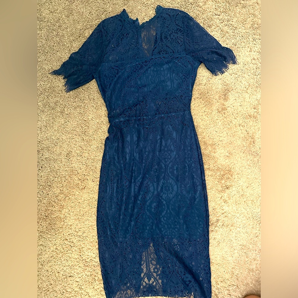 Lulus Midi Lace Dress
